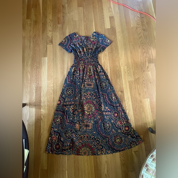 Vanity fair vintage 70s maxi dress, petite - Picture 5 of 6